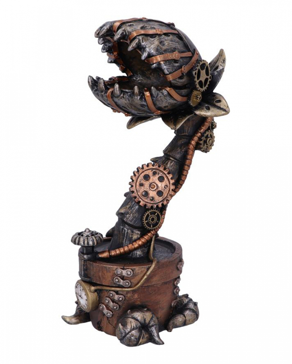 Fleichfressende Steampunk Pflanze Figur 24cm