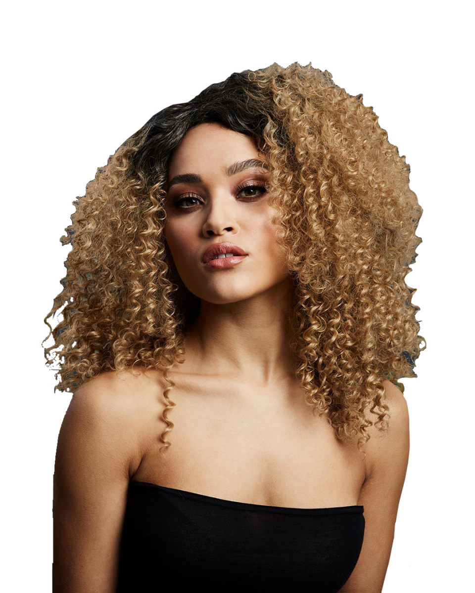 Lizzo Damen Perücke Caramel