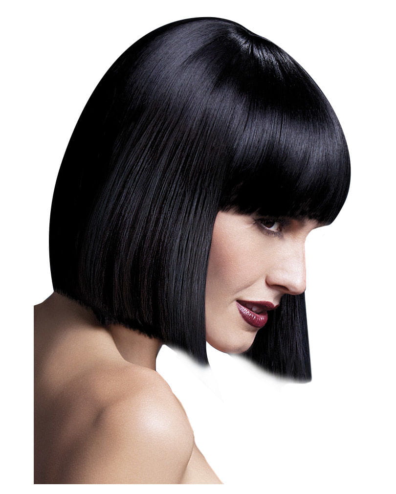 Lola Damen Perücke schwarz