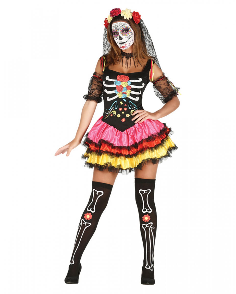 Dia de los muertos Damen Kostüm