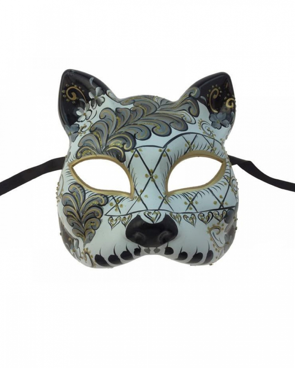 Venezianische Barock Katzenmaske