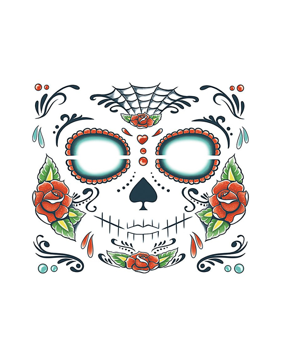 Day of the Dead Totenkopf Tattoo