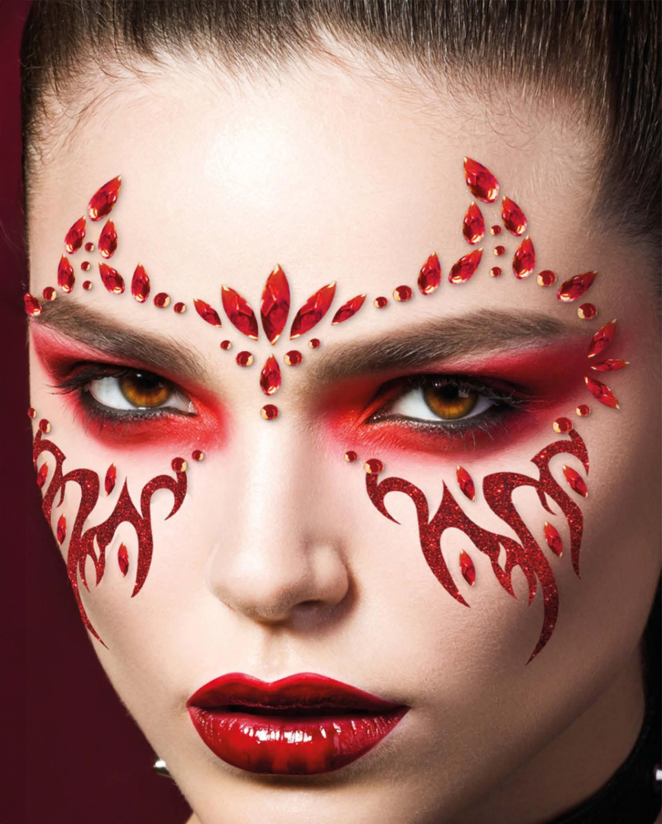 Demon Glitzersteinchen Tattoo