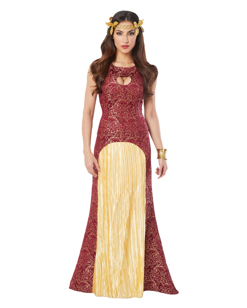 Drachen Königin Kostüm rot-gold