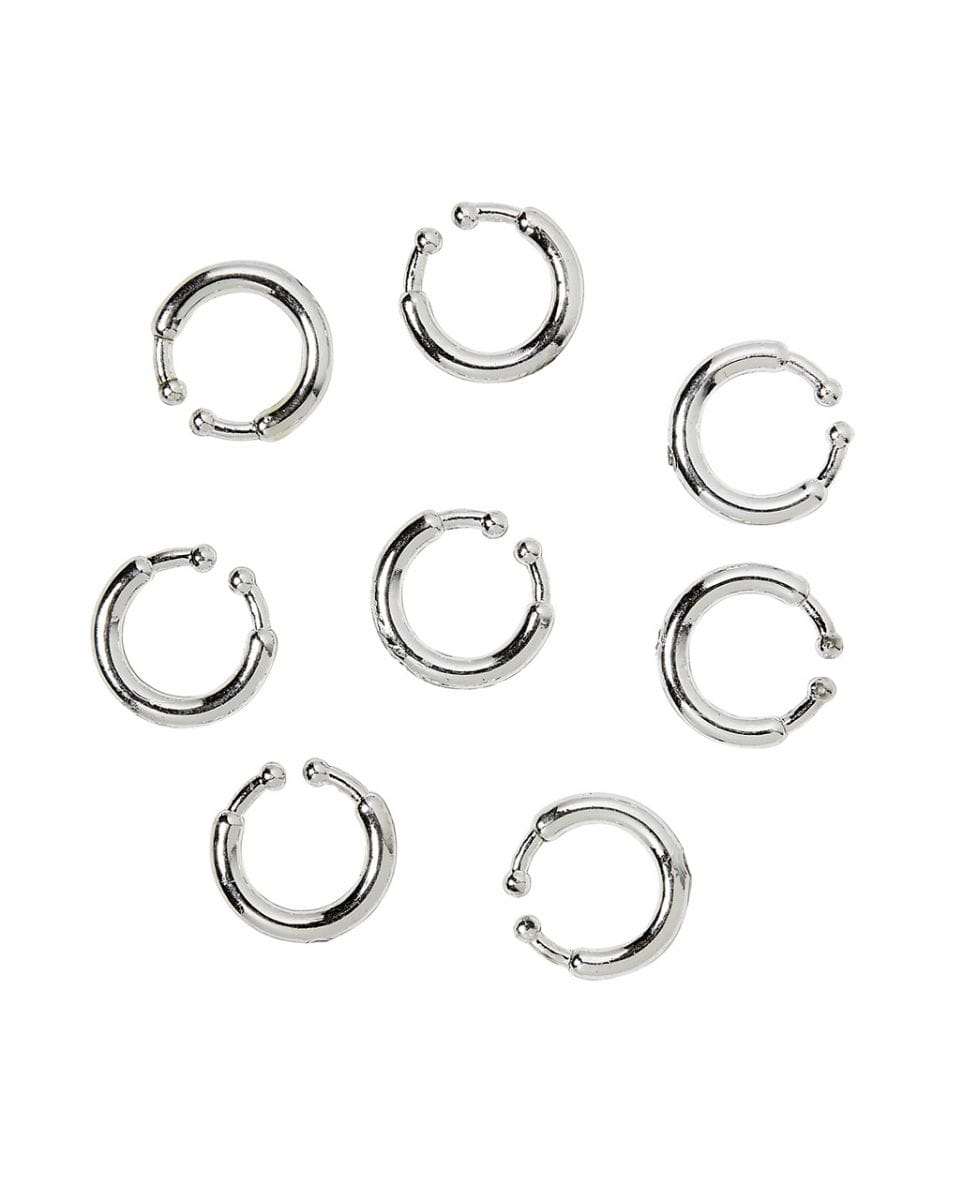 Clip-on Fake Piercings 8er- Pack
