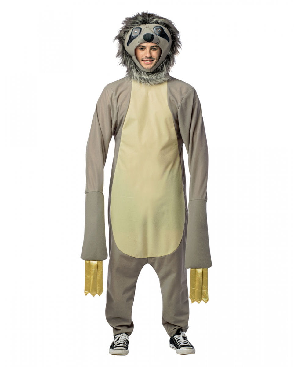 Faultier Kostüm mit Mütze