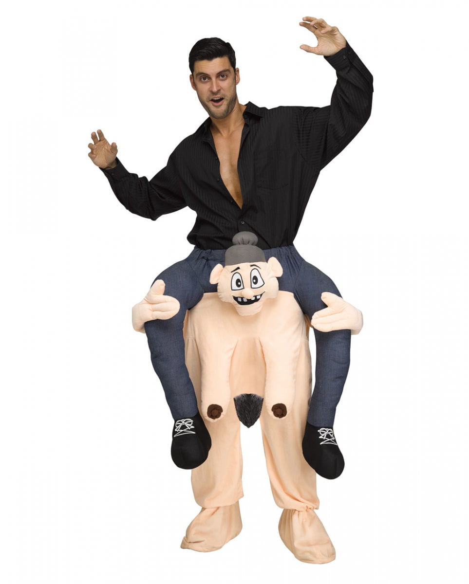 Nackte Granny Huckepack Kostüm