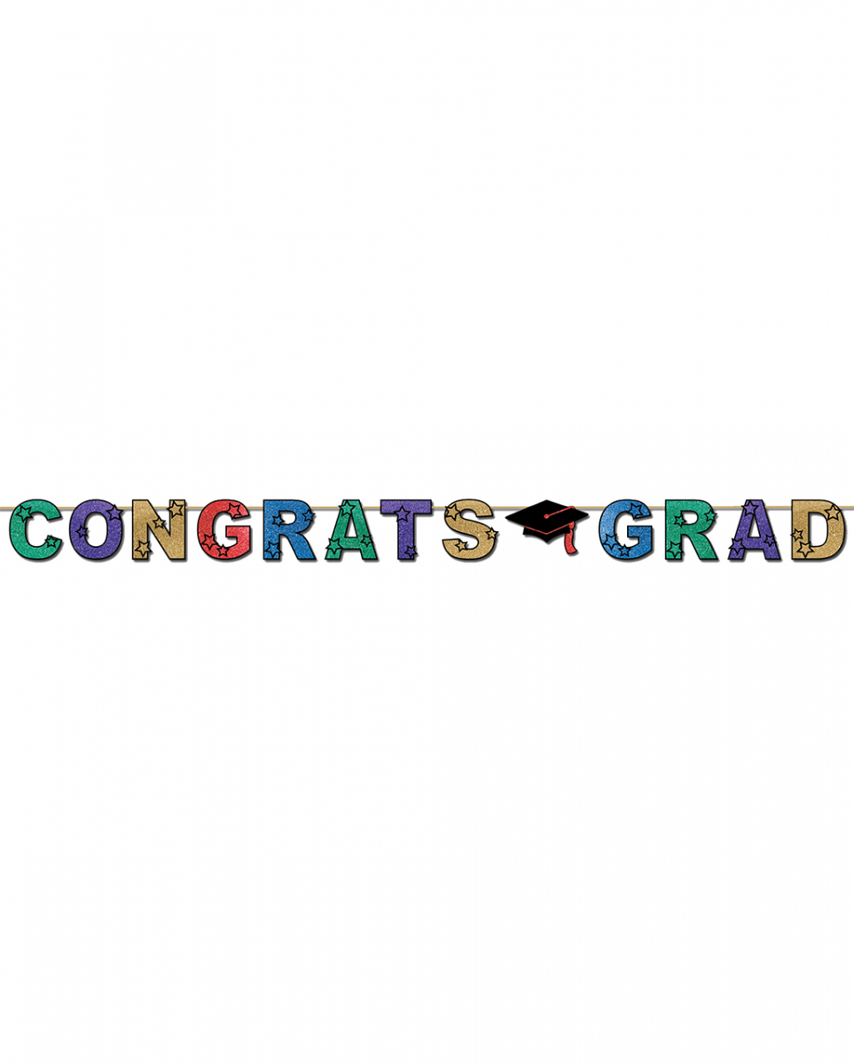 Funkelnder Congrats Grad Banner