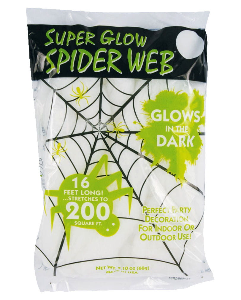 'Glow in the Dark' Halloween Spinnennetz 60gr.