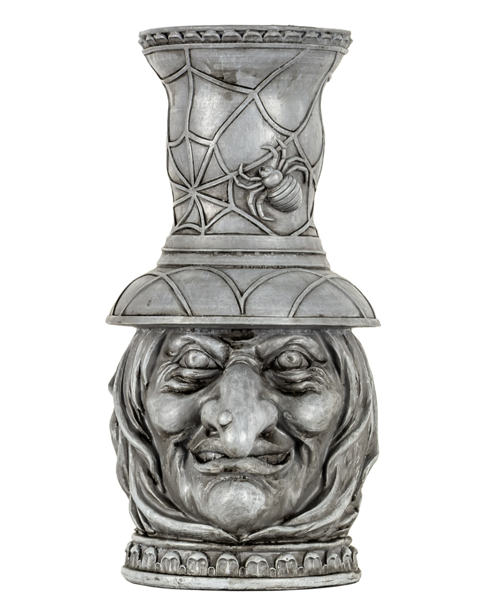 Gothic Hexe & Spinnennetz Kerzenhalter 25cm