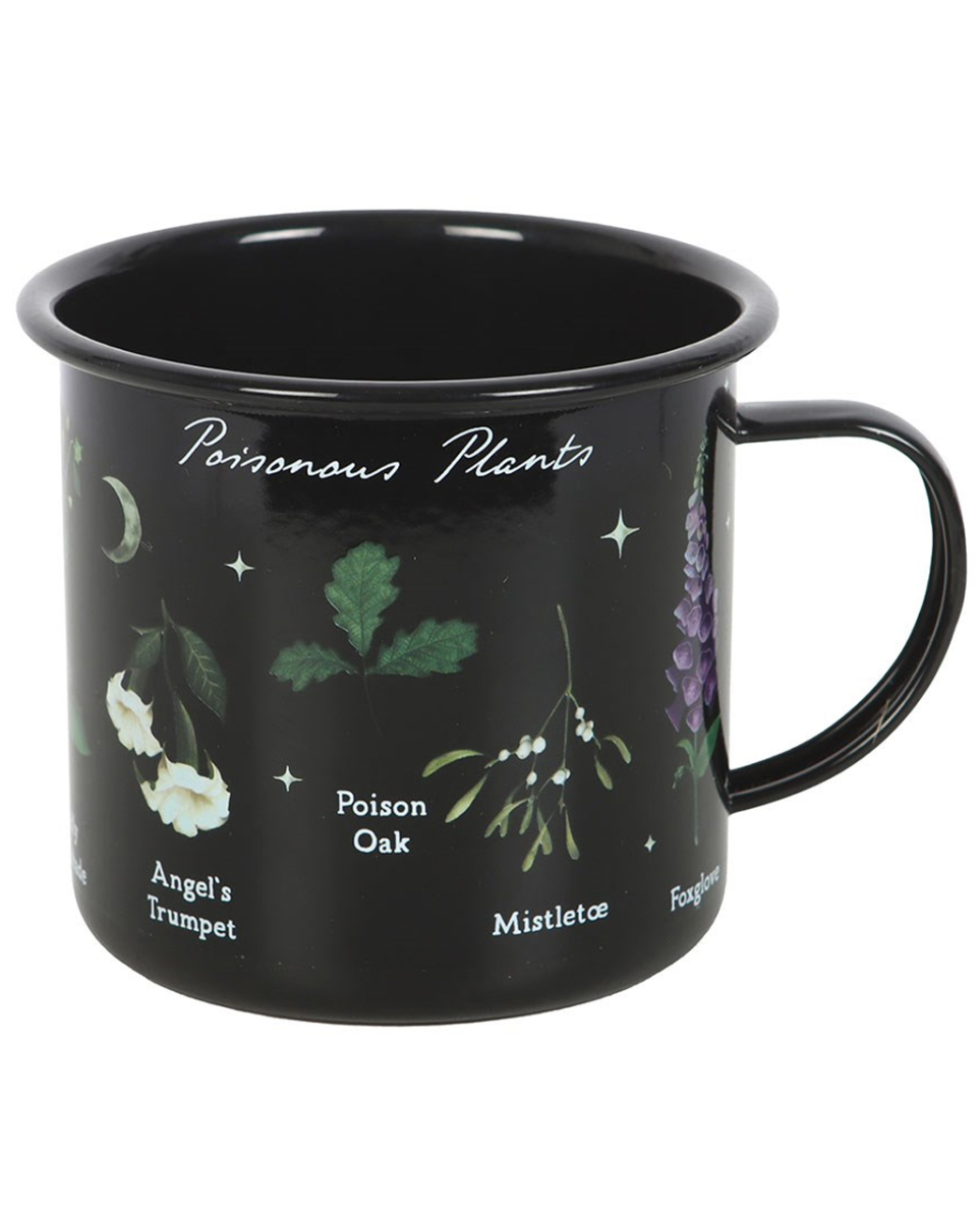 Gothic Tasse mit Giftpflanzen als Motiv