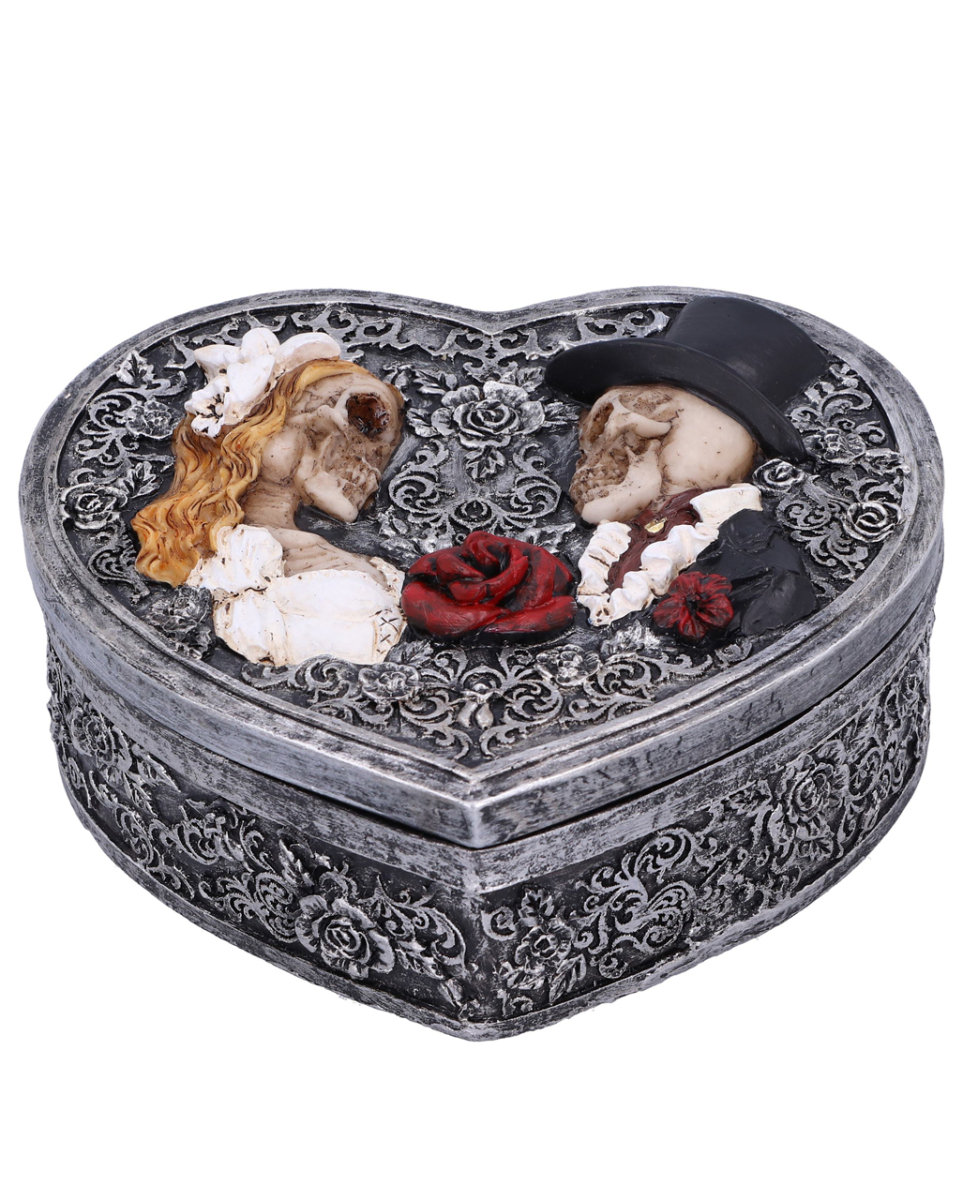 Gothic Box mit Skelett Brautpaar 13,5cm