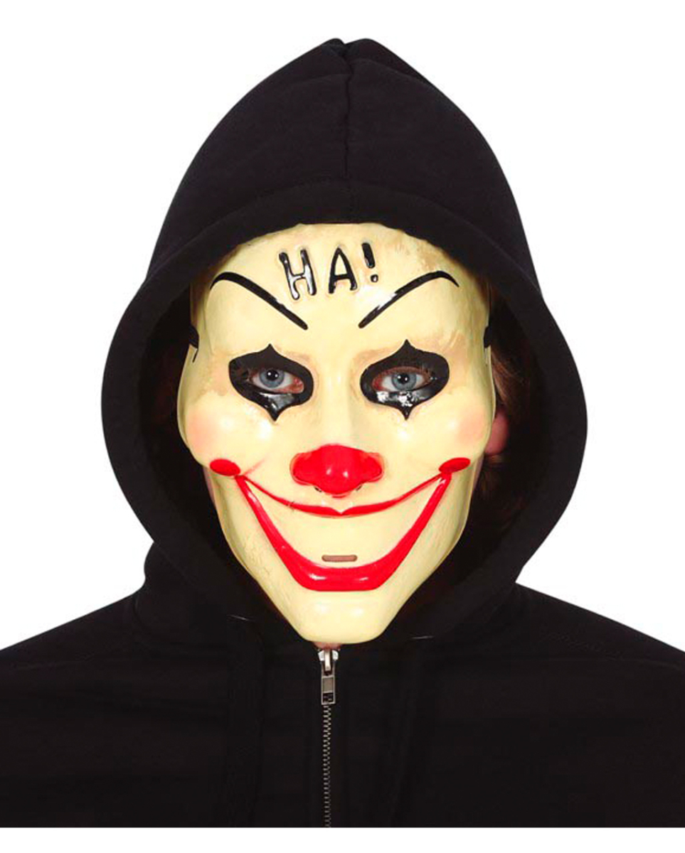 HA! Clowns Maske aus PVC