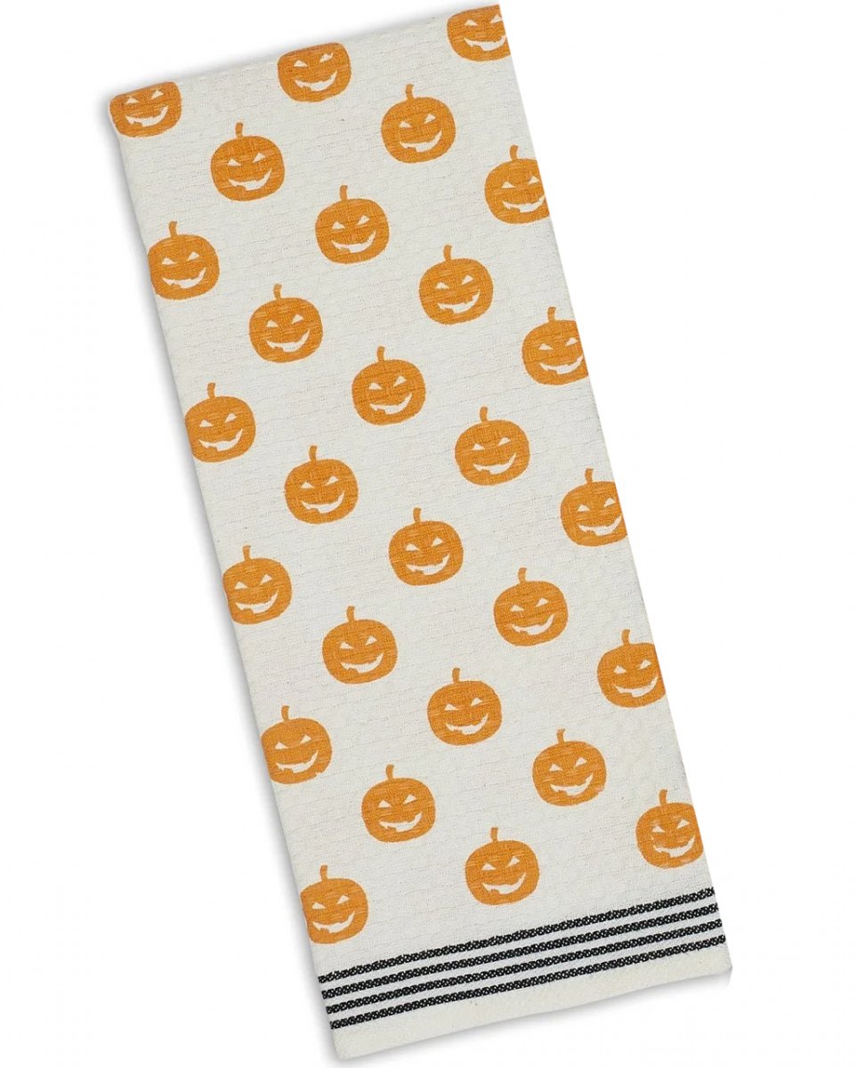 Geschirrtuch Kürbis Muster Halloween