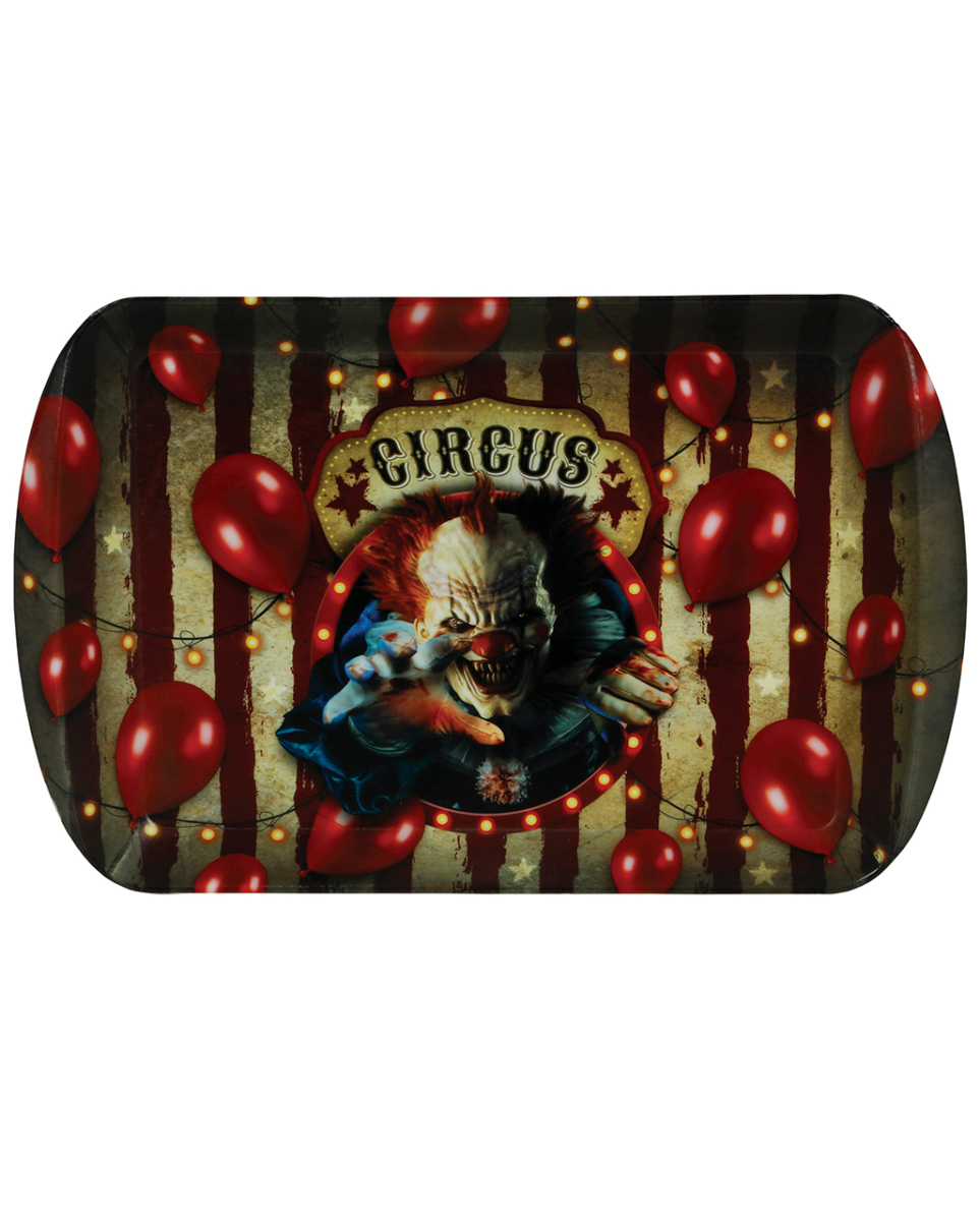 Horror Clown Zirkus Halloween Tablett