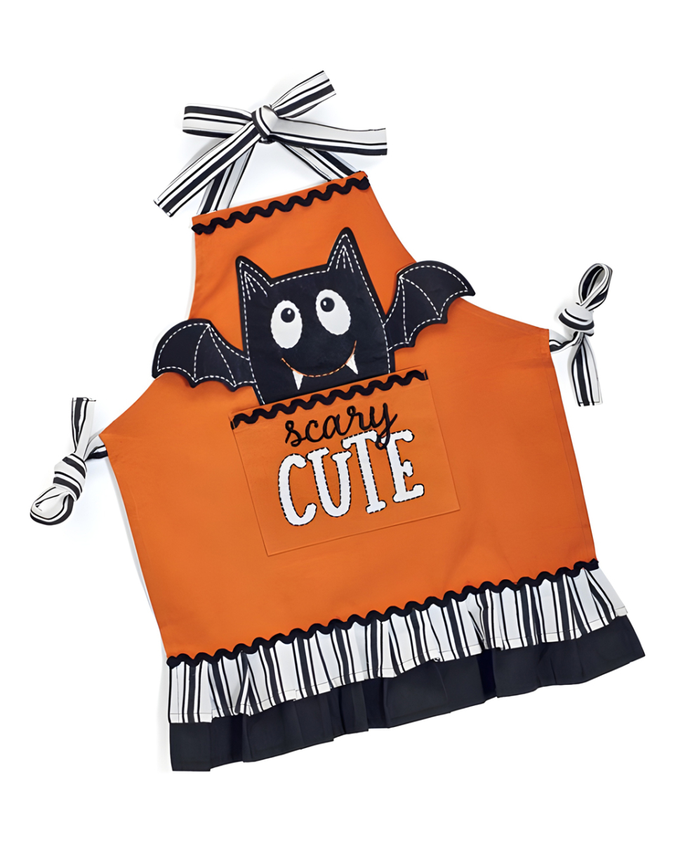 Halloween Kochschürze mit Fledermaus für Kinder
