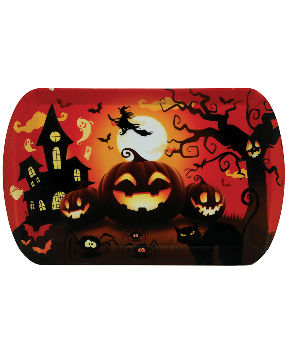 Tablett Happy Halloween Kürbis
