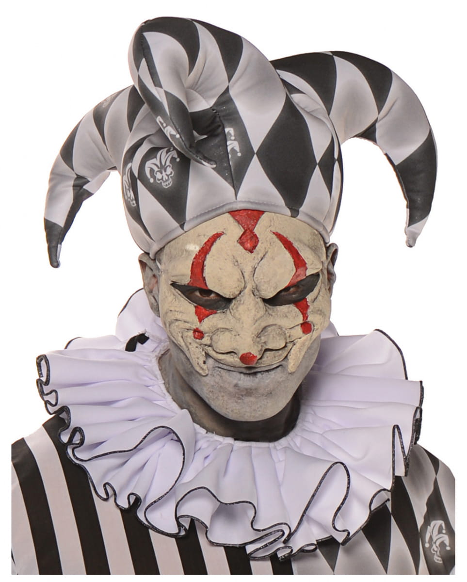 Harlekin Halbmaske weiß
