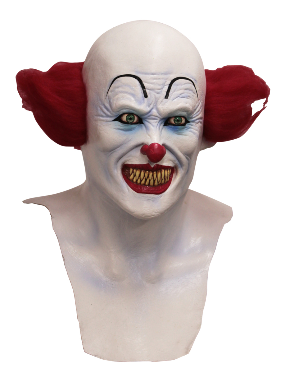 Halloween Clown-Maske mit Brust