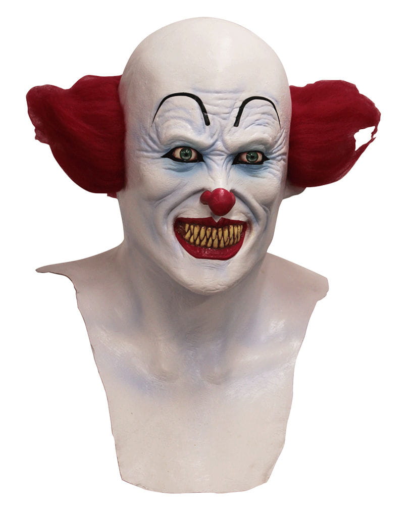 Halloween Clown-Maske mit Brust