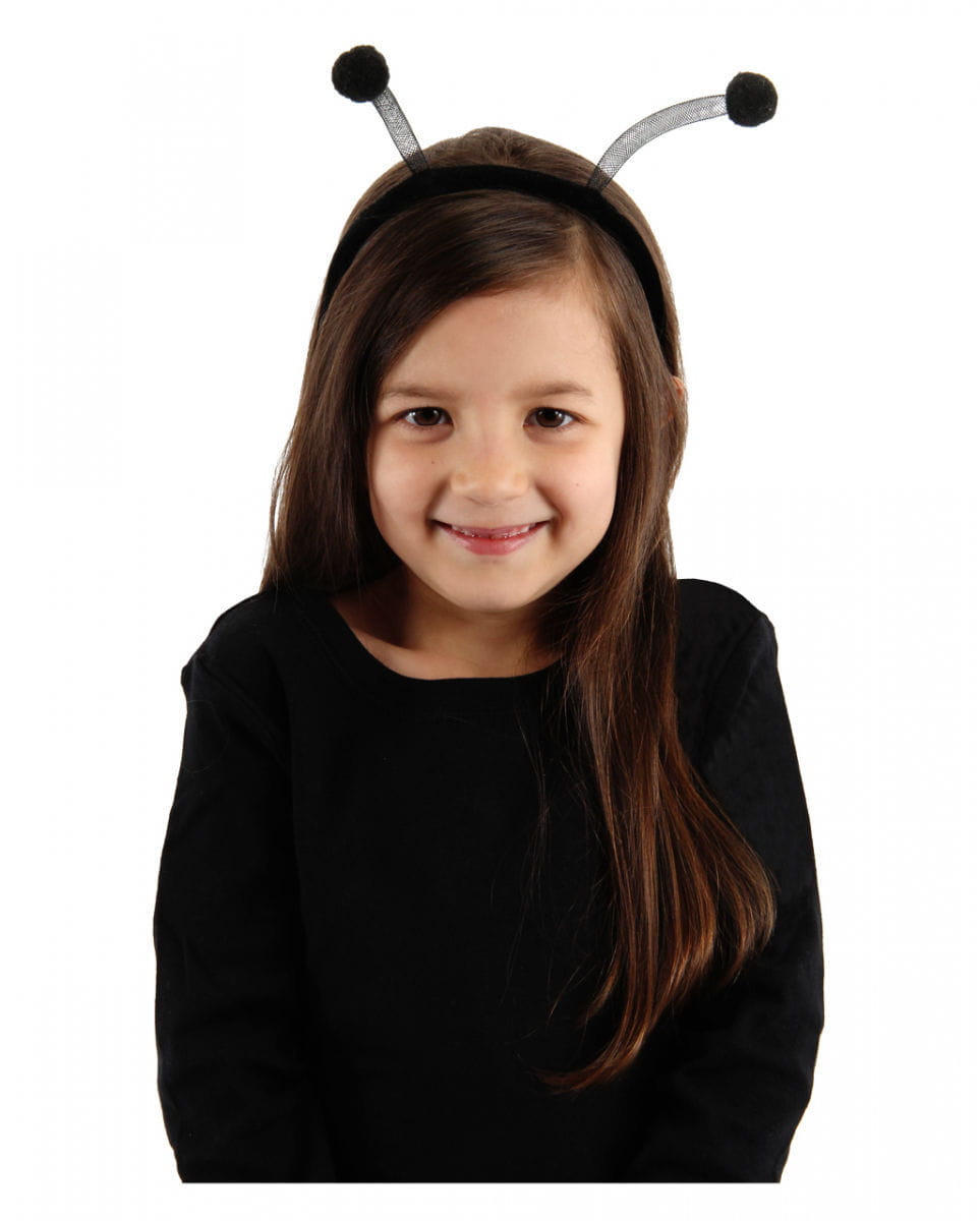 Schwarzer Haarreif mit Fühlern