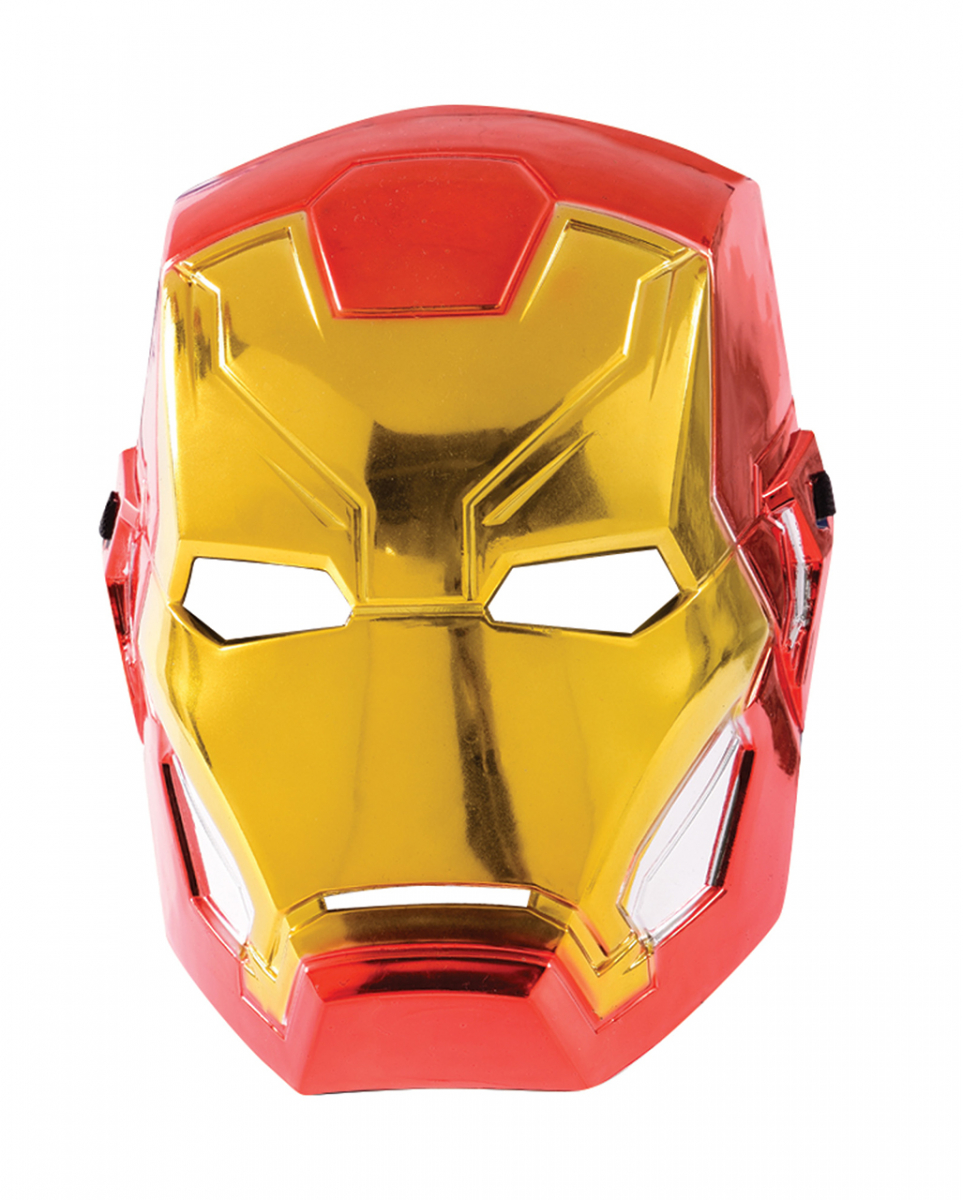 Metallic Iron Man Maske für Kinder