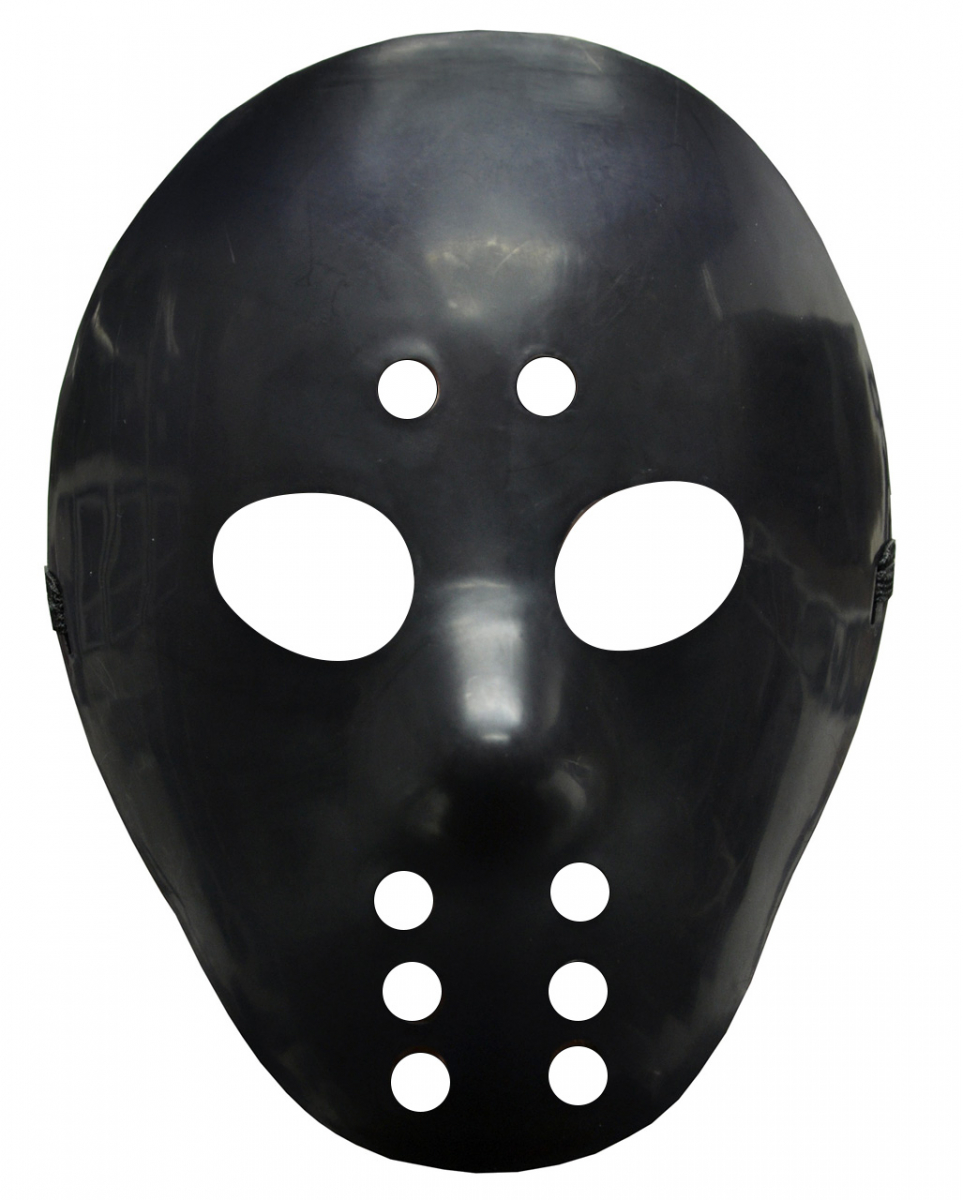 Schwarze Eishockey Maske Jason