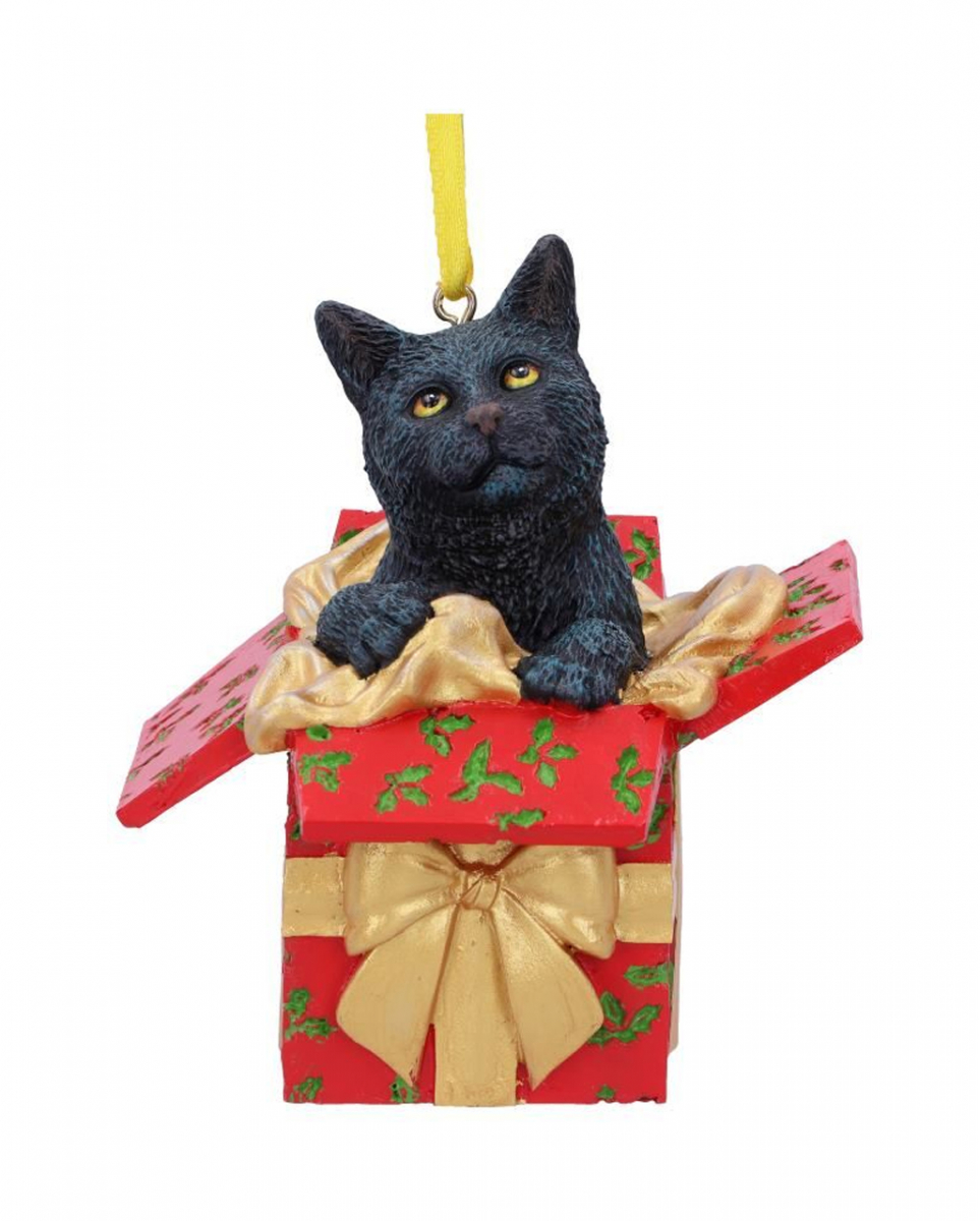 Katze in Geschenk Weihnachtskugel 9cm