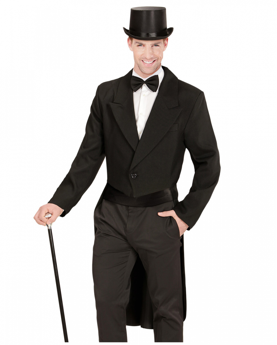 Schwarzer Frack - Gefüttert