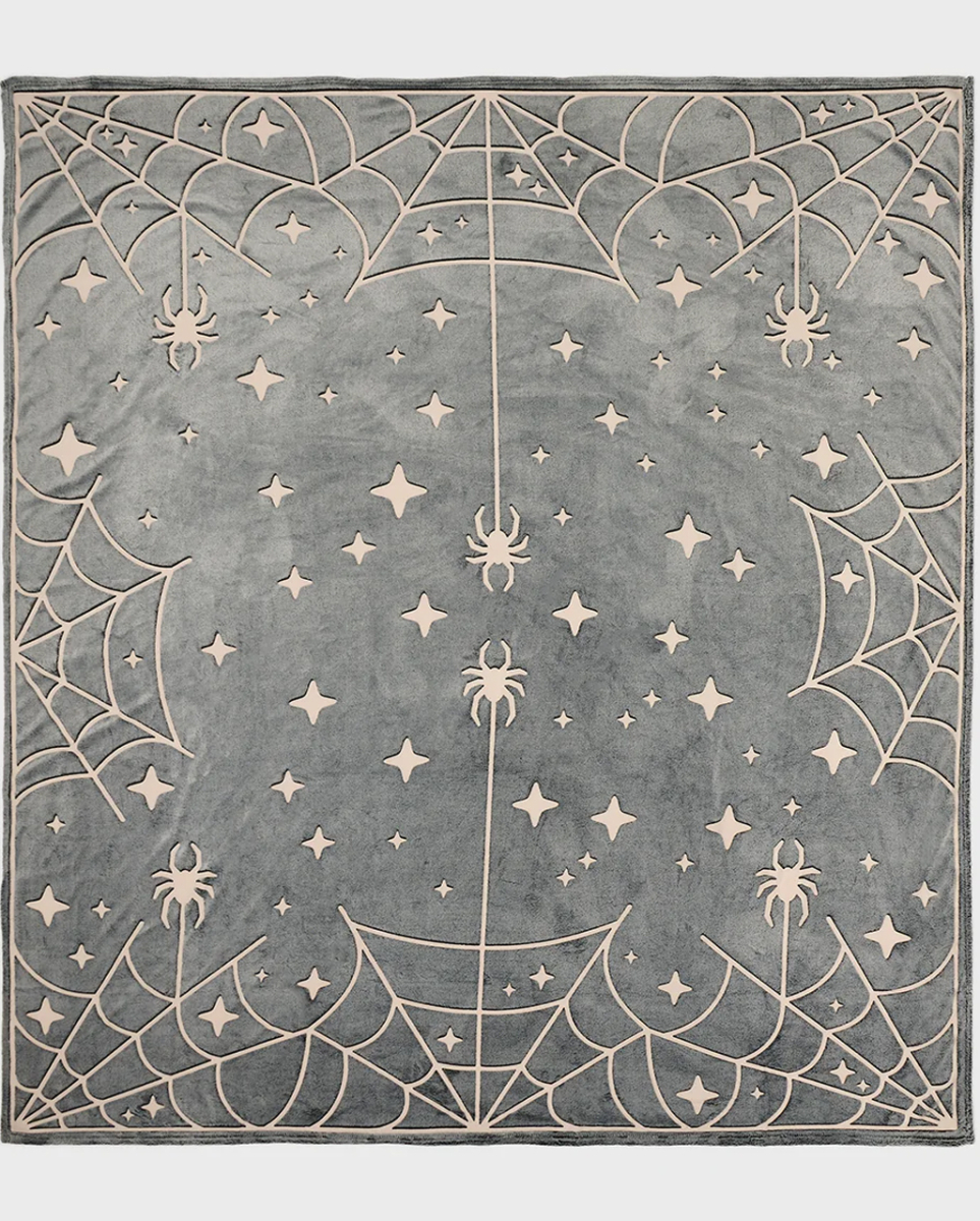 Spider Space Glow Kuscheldecke KILLSTAR