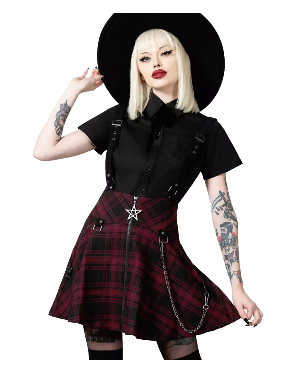 Study Hell Suspender Skirt Rot KILLSTAR
