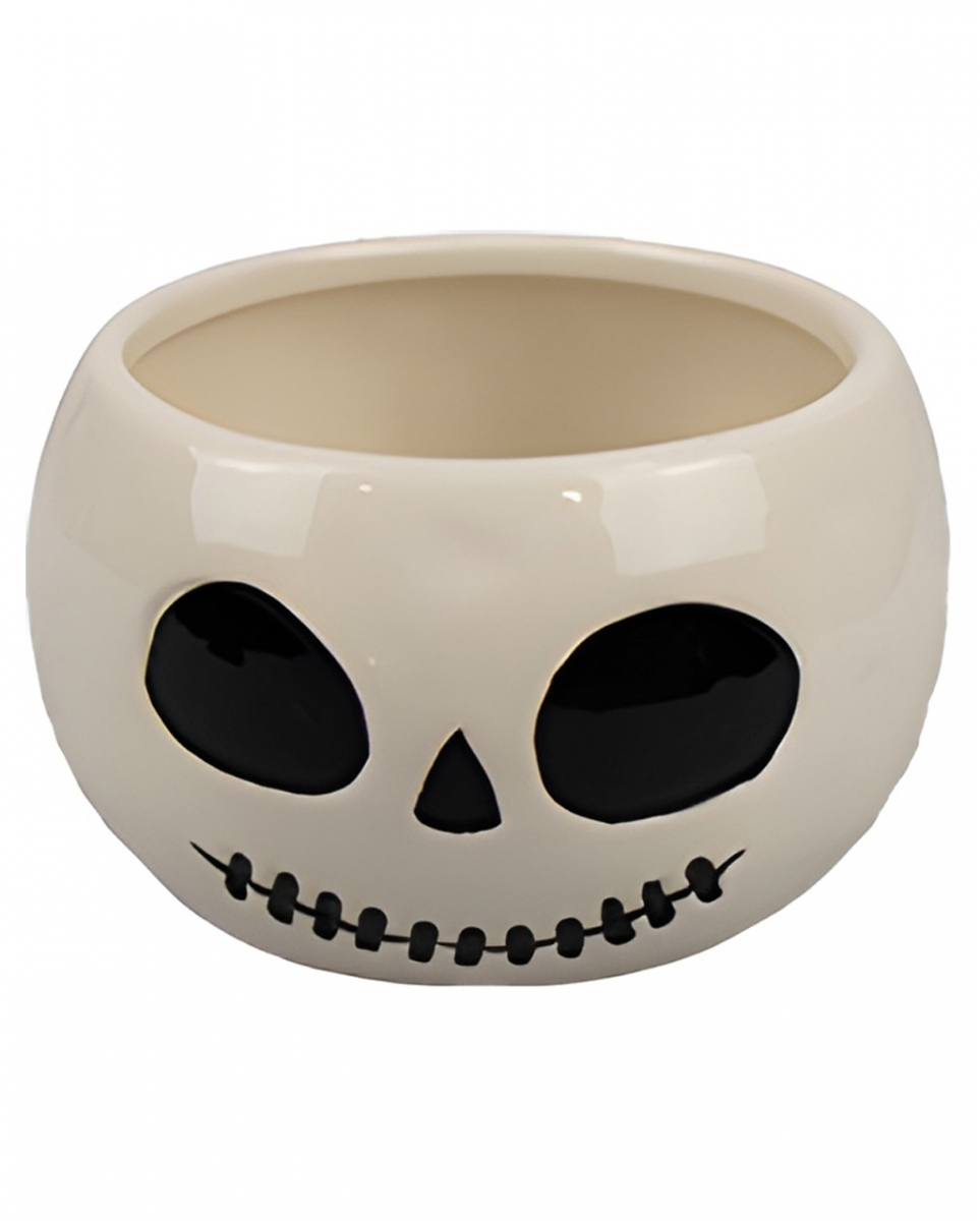 Kleine Halloween Homeware Schale Totenschädel 12,5cm Ø