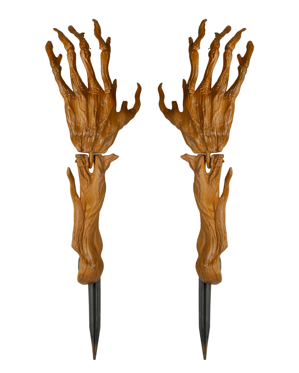 Knorrige Äste als Kürbisarme 43cm 2 Stück