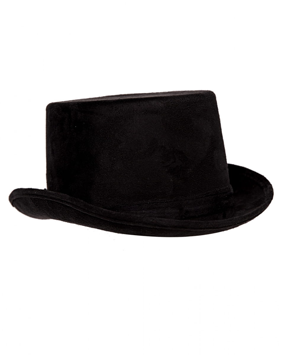 Schwarzer Kunstleder Zylinder