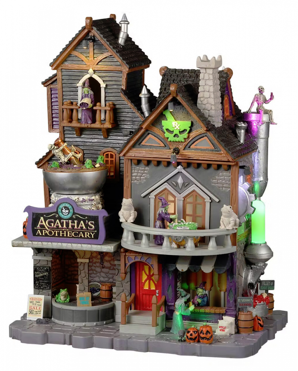 Lemax Spooky Town - Agatha's Apotheke