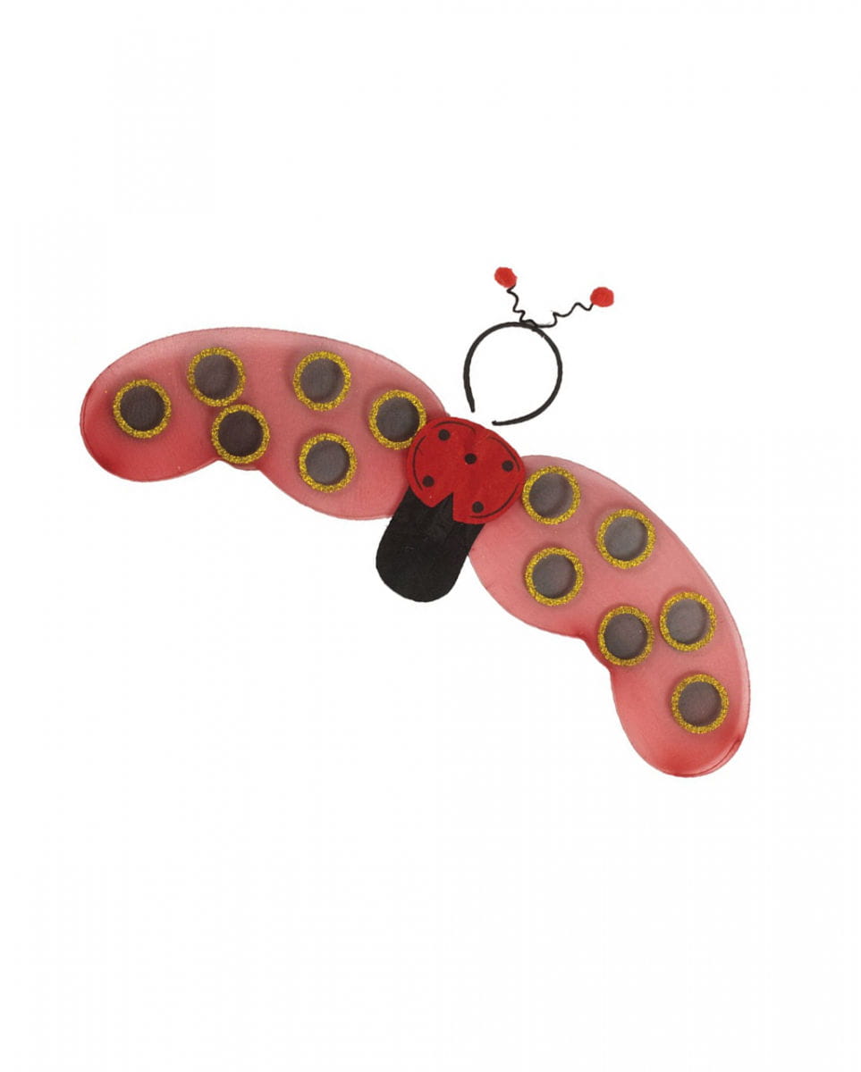 Marienkäfer Flügel & Haarreif für Mädchen