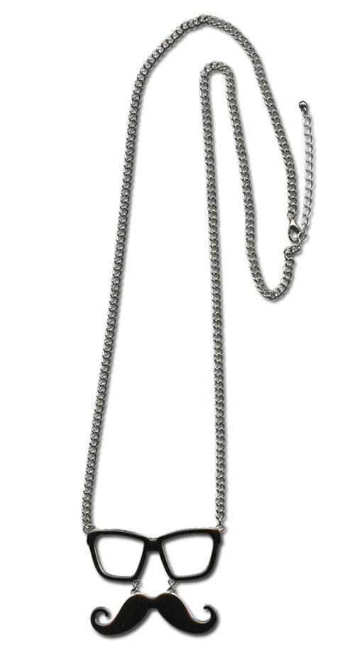 Kette mit Brille und Mustache