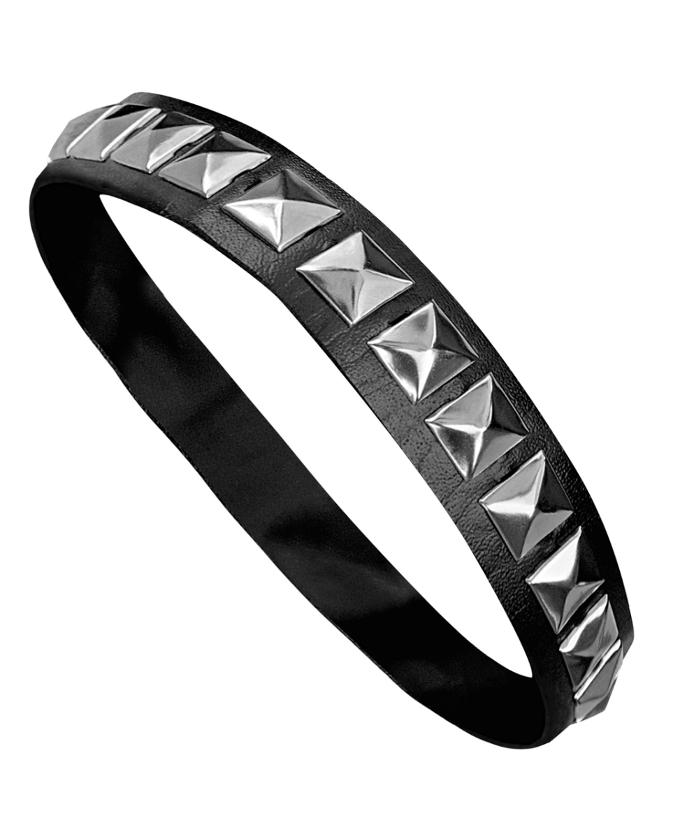 Rocker Halsband mit Nieten