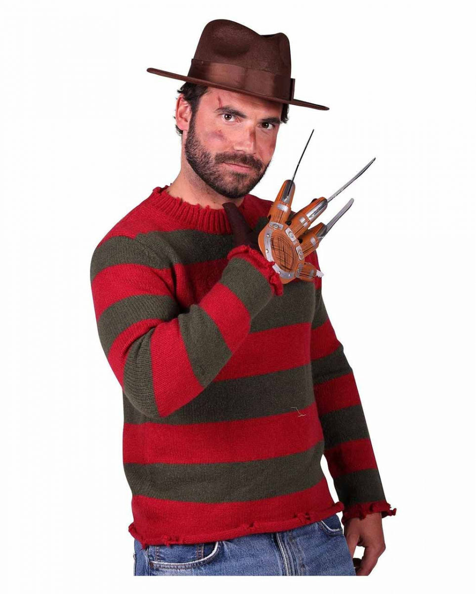 Nightmare Mörder Set mit Handschuh & Hut