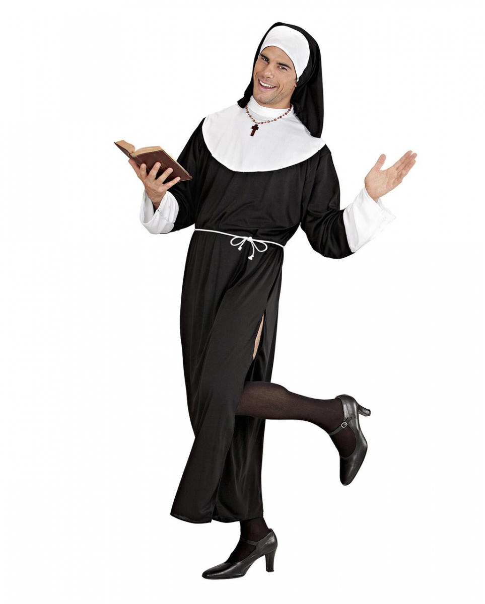 Klosterschwester Männer Kostüm