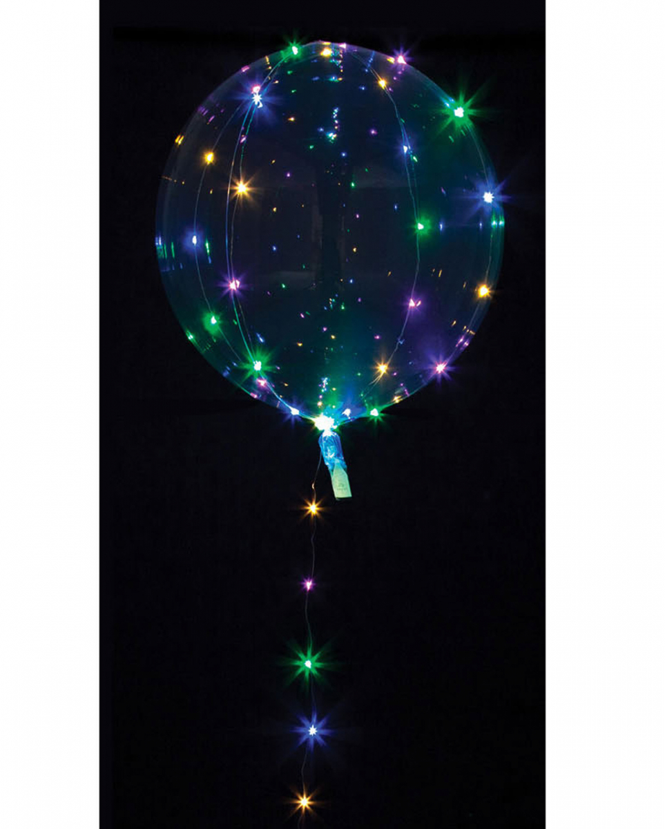 Party Kugel Ballon mit bunter LED Lichterkette