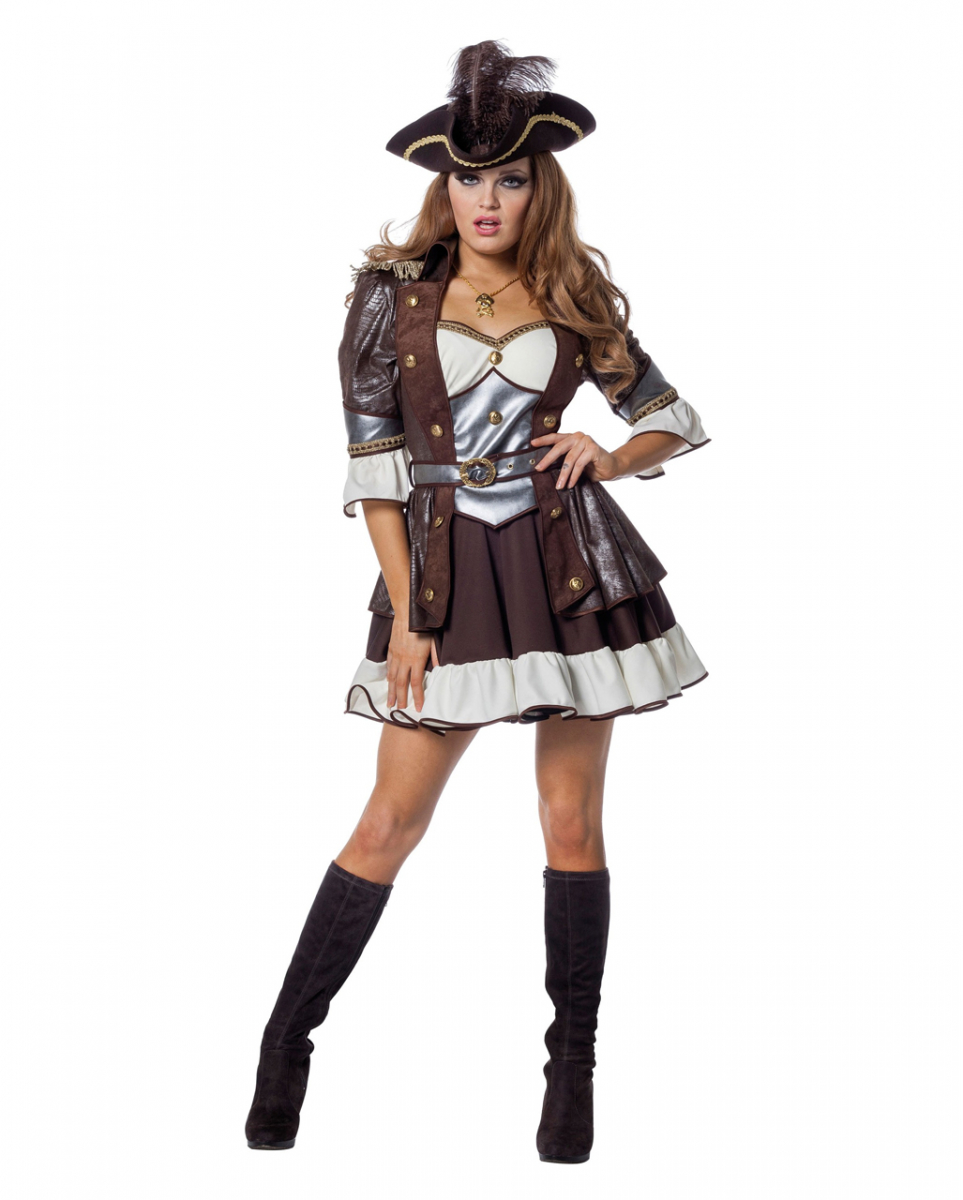 Deluxe Piratin Anne Frauen Kostüm