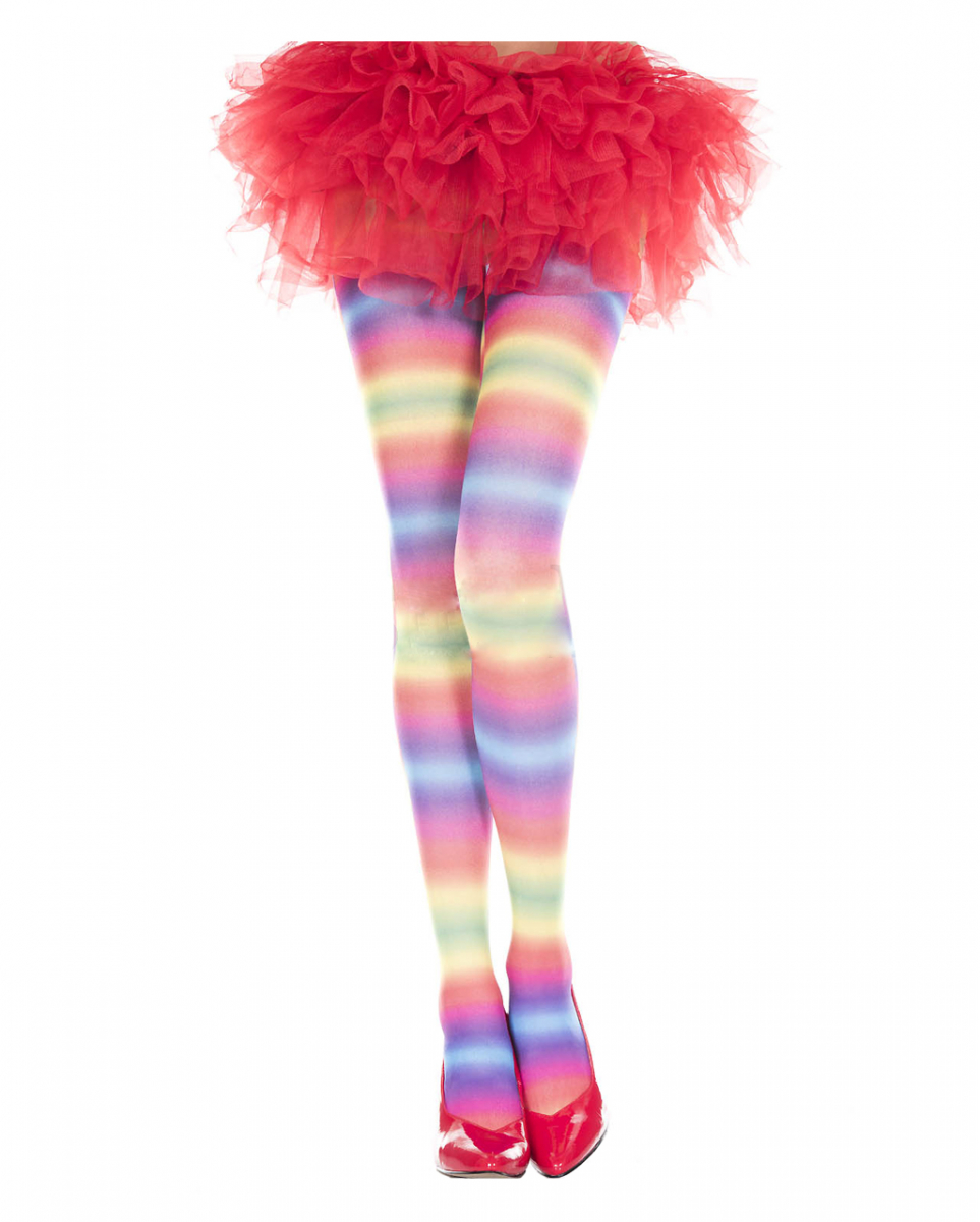 Bunte Strumpfhose Regenbogen