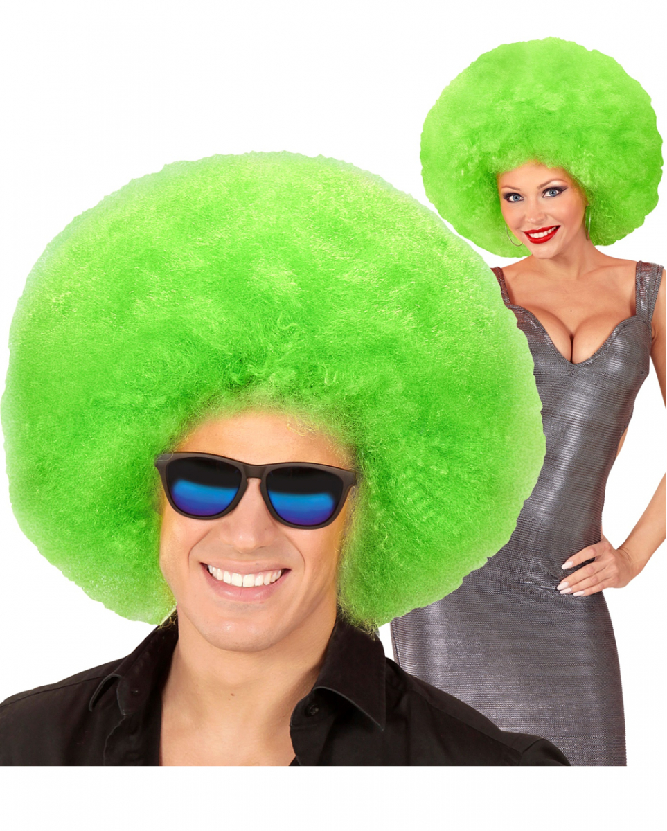 XL Afro Perücke Grün