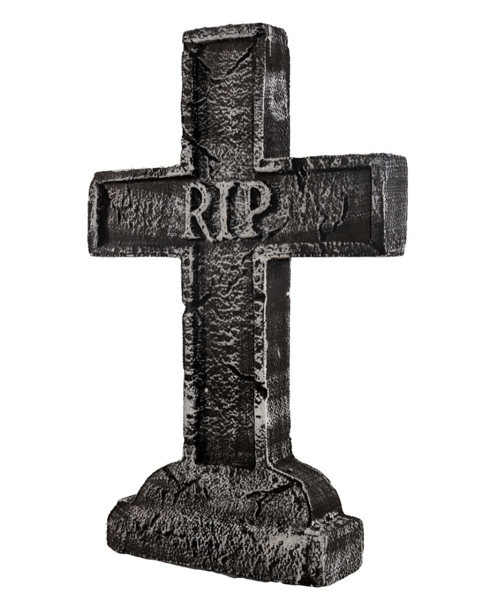 Halloween-Dekoration R.I.P. Grabsteinkreuz 58cm