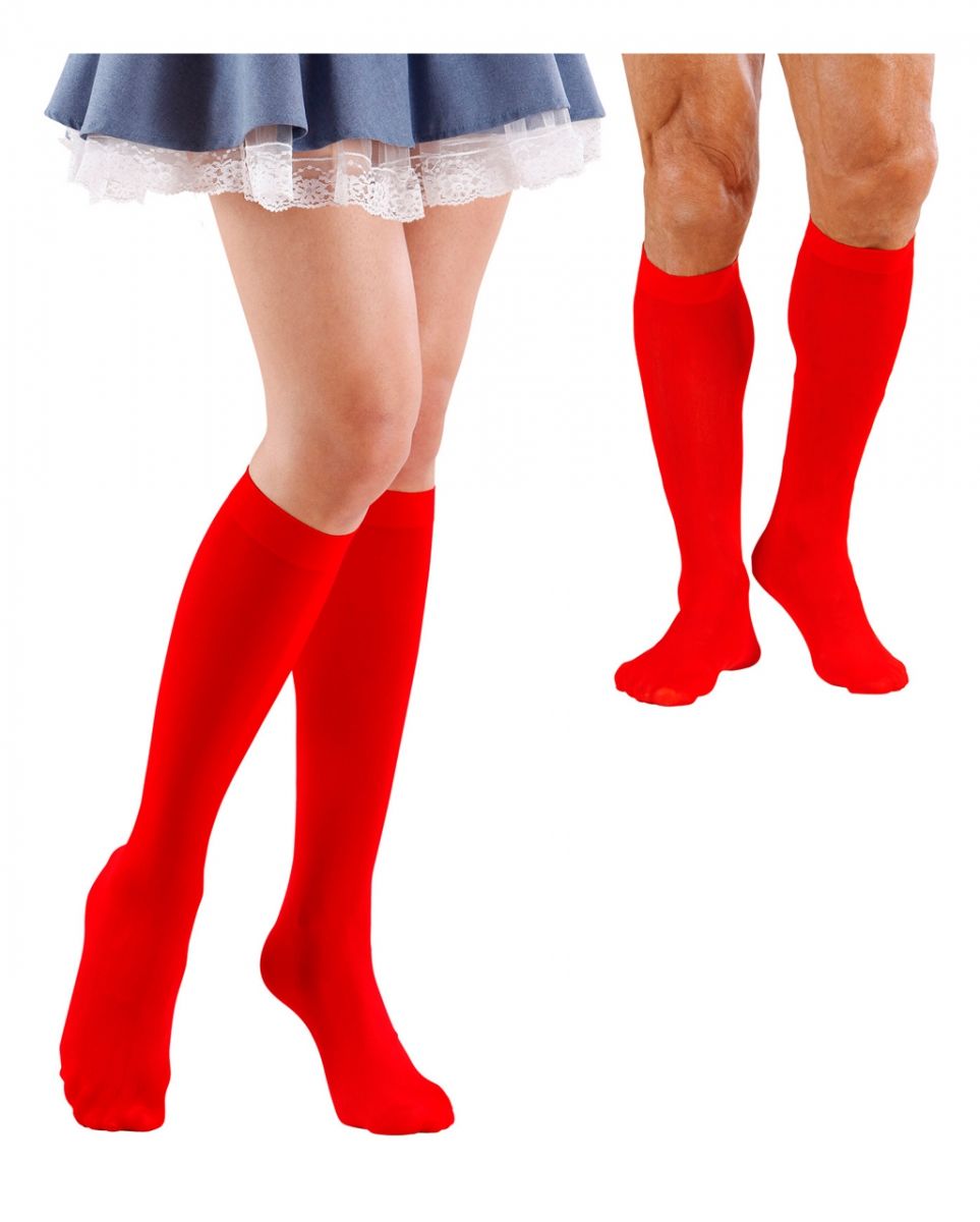 Kniestrümpfe Unisex rot