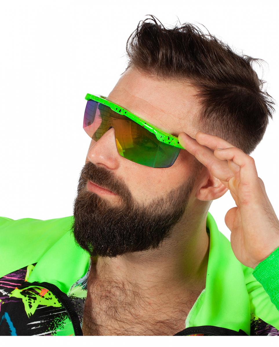 80er Jahre 'Schnelle Brille' Grün