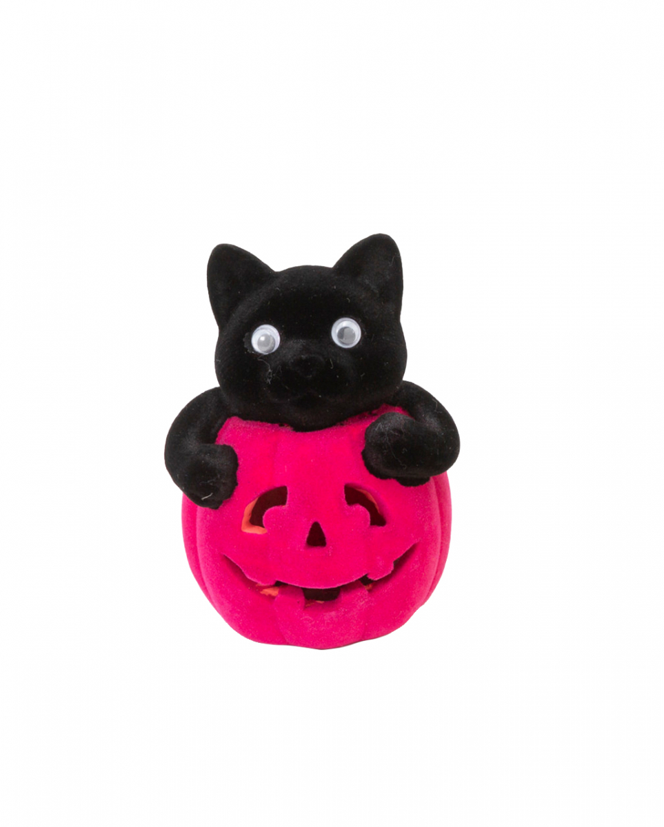 Katze im Halloween Pumpkin Pink 11 cm