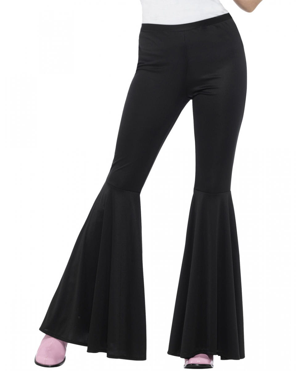 Schwarze Damen Schlaghose
