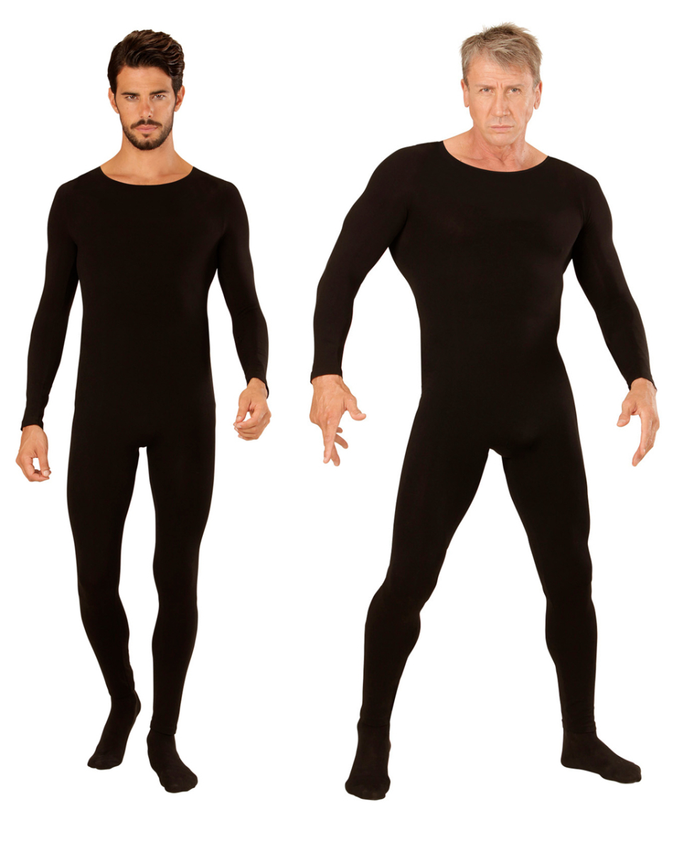 Schwarzer Body Herren Kostümzubehör